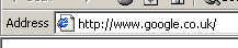 The browser address bar