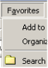 The favorites menu